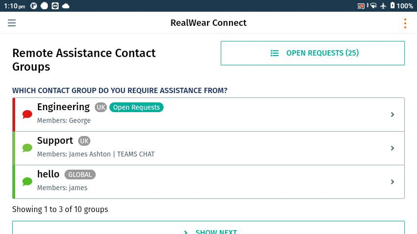 RealWear app marketplace